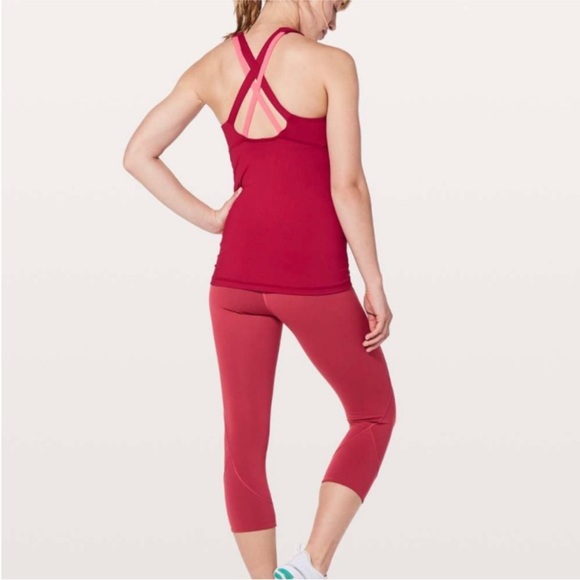 Lululemon Stash N Run Tank Ruby Red size 4 - Picture 2 of 8